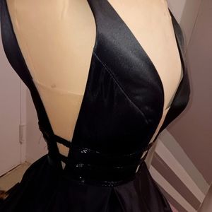 Niox Black Formal Satan Dress